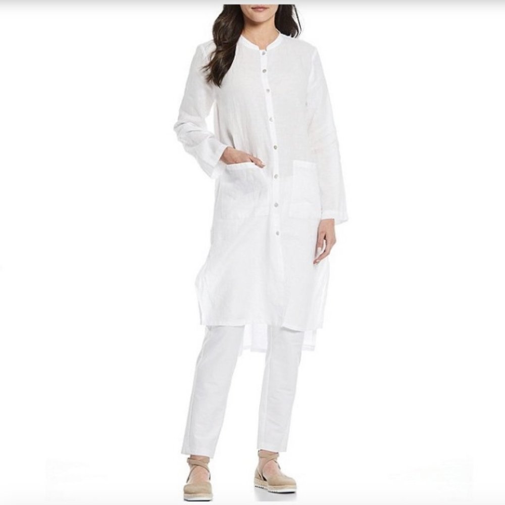 Eileen Fisher Organic French Linen Tunic, Small